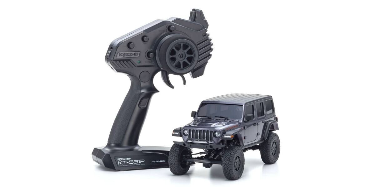 KYOSHO Mini-Z 4X4 MX-01 Jeep Wrangler Rubicon Granite Metallic (KT531P)